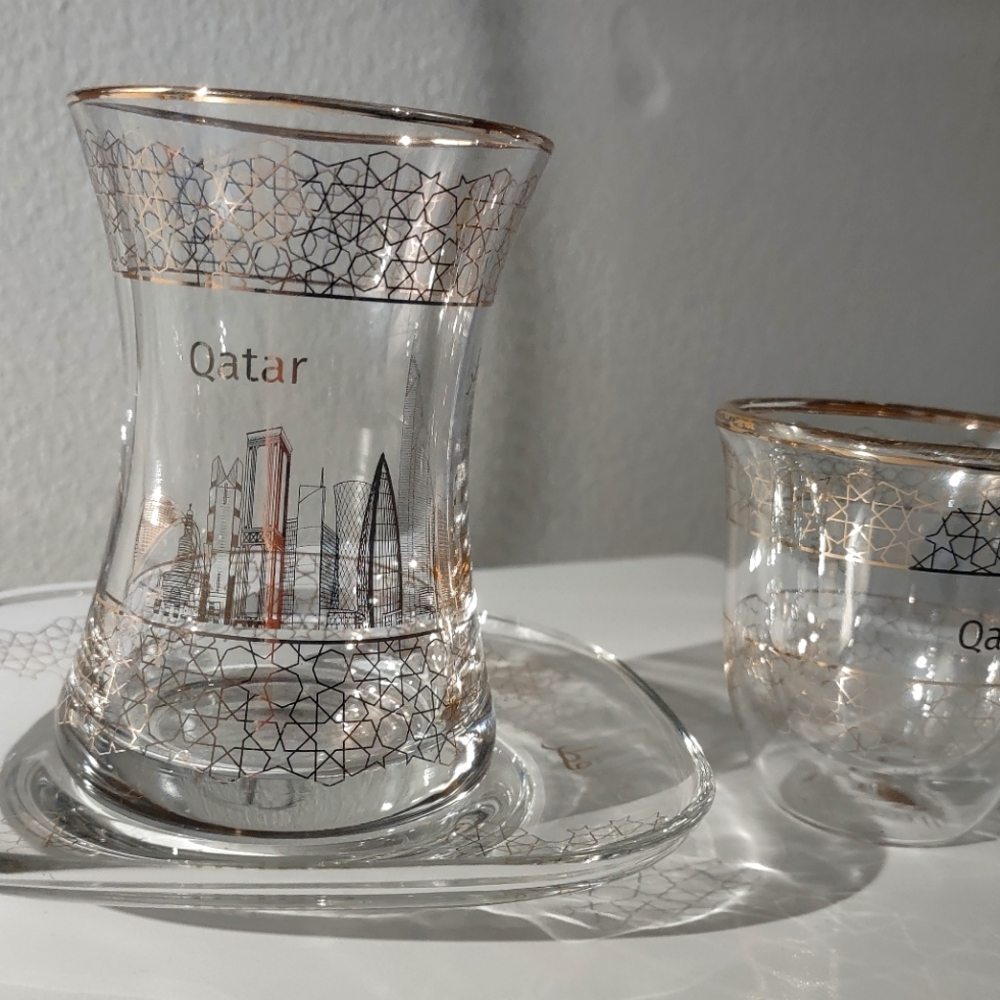 Tea & coffee set Qatar souvenir